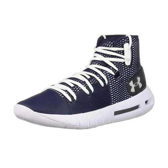 Under Armour HOVR Basketball Shoes - Navy/White 10 M - Picture 1 of 10